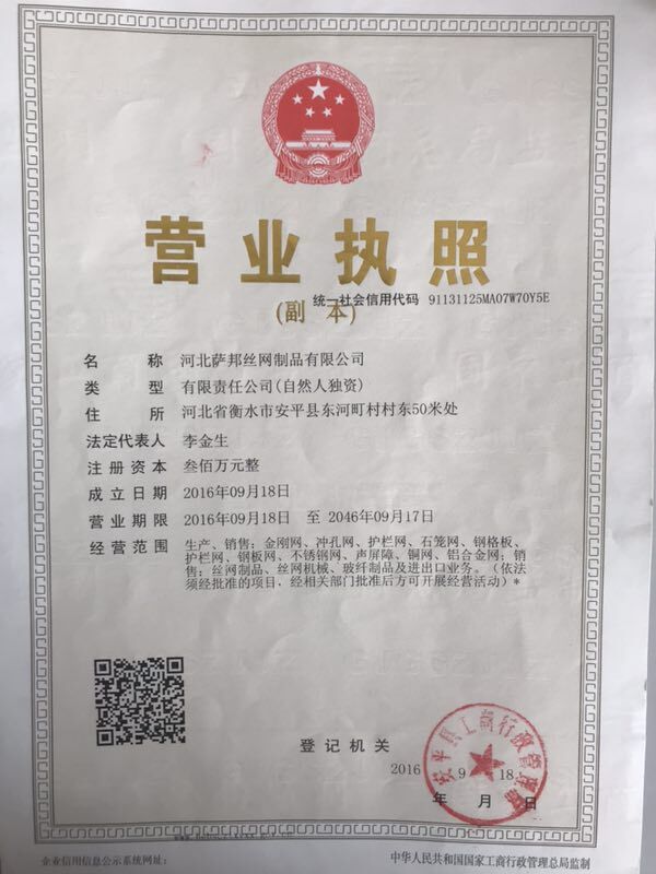 薩邦專(zhuān)業(yè)生產(chǎn)金剛網(wǎng)